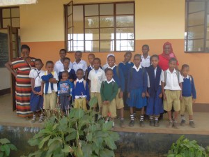 classe à l'école primaire de Mbokomu dans la région du Kilimandjaro en Tanzanie
