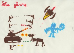 La violence by Erwan, 8 ans