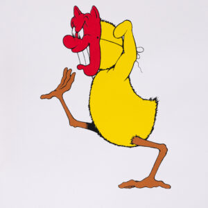 Sérigraphie "Blaise sur fond blanc"